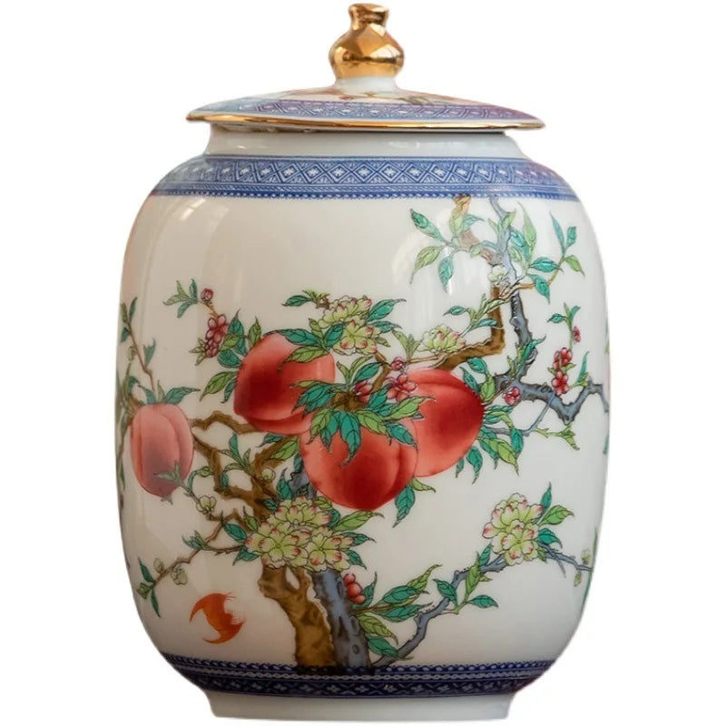 Afralia™ Ceramic Tea Caddy Pot: Stylish Sealed Porcelain Storage Jar for Home Décor