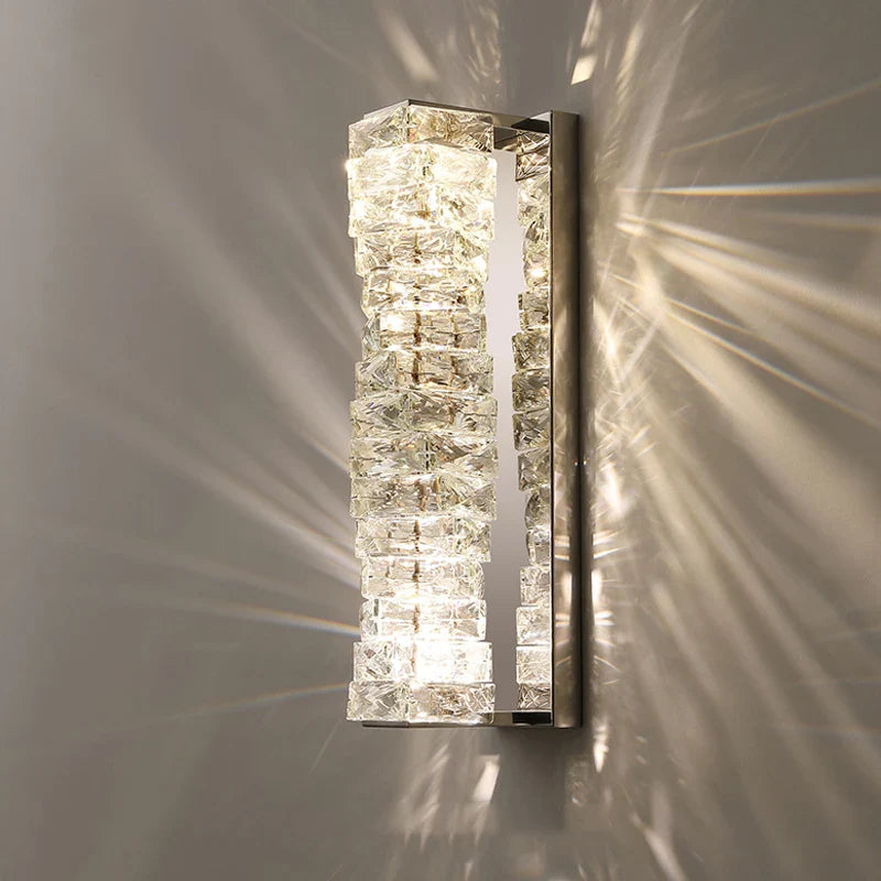 Afralia™ Crystal Wall Lamp: Nordic LED Luxury Design, Art Gold/Chrome for Living Room, Bedroom