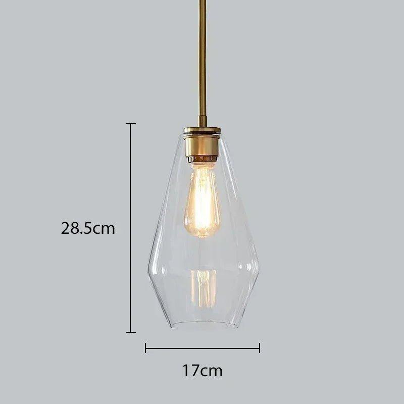 Afralia™ Glass Chandelier: Amber Pendant Lights for Dining, Living Room, Bedroom, Hotel, Cafe
