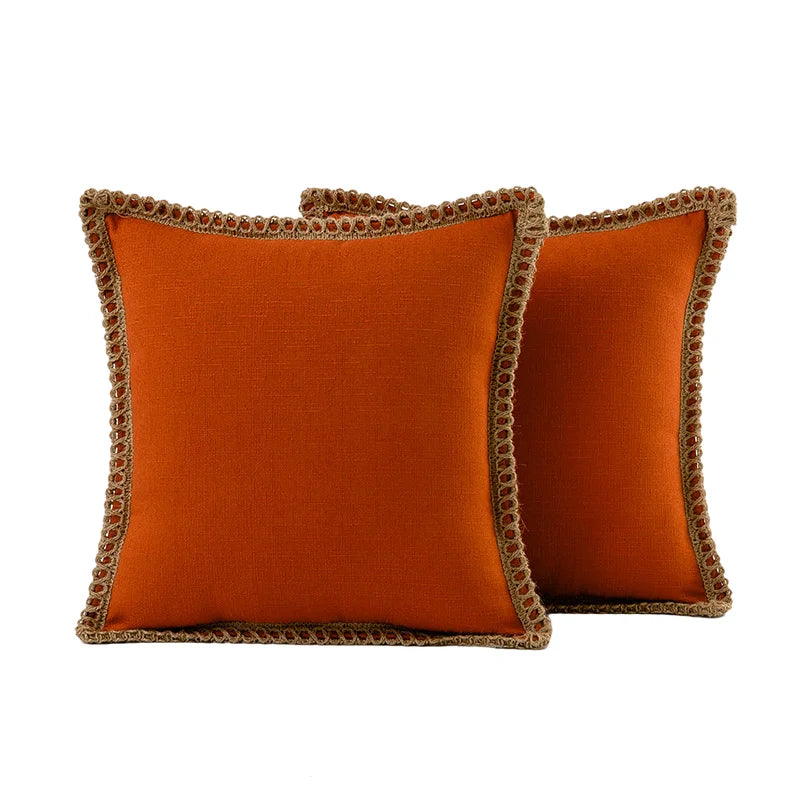 Afralia™ Super Soft Square Pillow Cover Set - Modern Luxury Euro Cushion Case