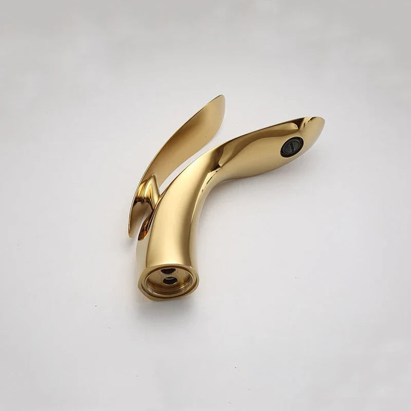 Afralia™ Brass Basin Faucet: Hot & Cold Water Mixer for Bathroom Vanity Sink