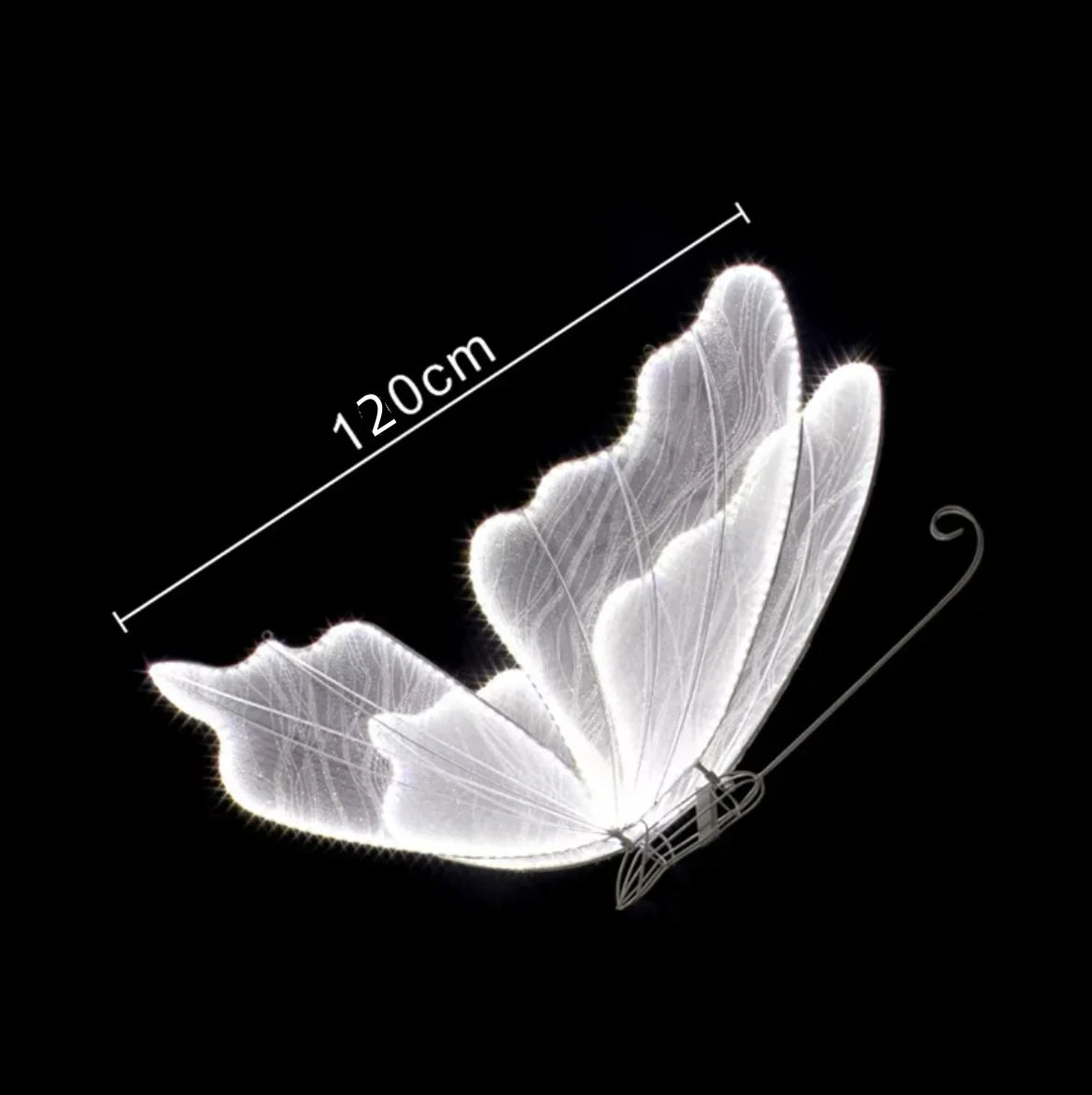 Afralia™ Romantic LED Butterfly Ceiling Lights for Wedding Party Stage Decor