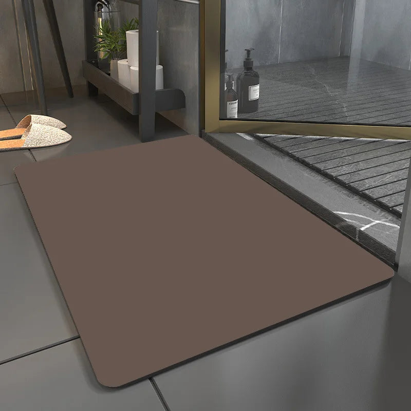 Afralia™ Solid Diatom Ooze Bath Mat: Anti-Slip, Super Absorbent, Durable, Quick-Drying