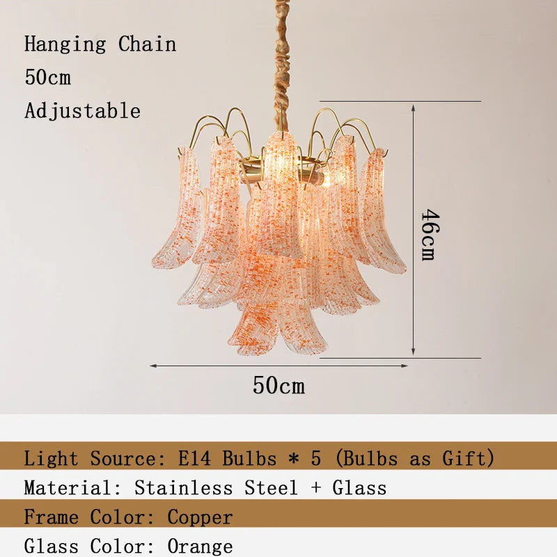 Afralia™ Modern Petal Crystal LED Chandelier for Dining Room Ceiling Lighting