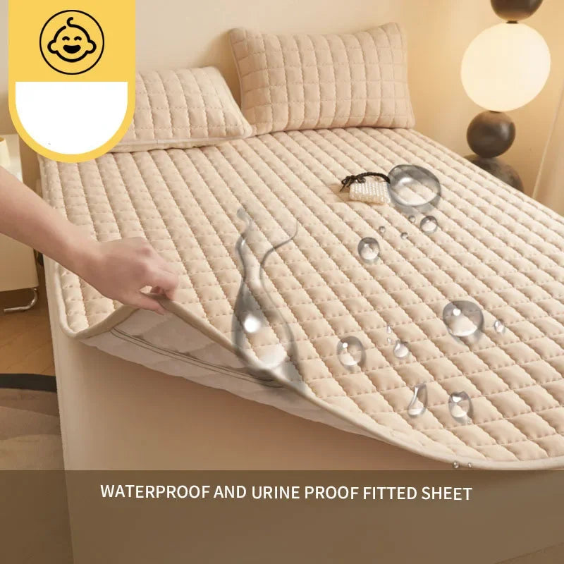 Afralia™ Waterproof Quilted Mattress Topper - Single/Double Size
