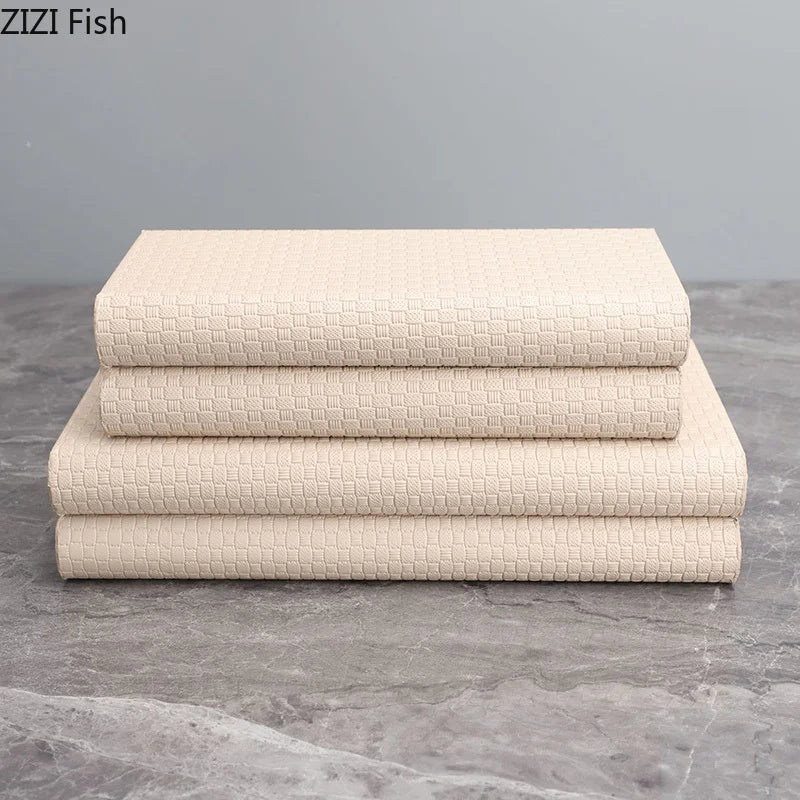 Afralia™ Textured Leather Jewelry Storage Box for Dresser Table Decoration