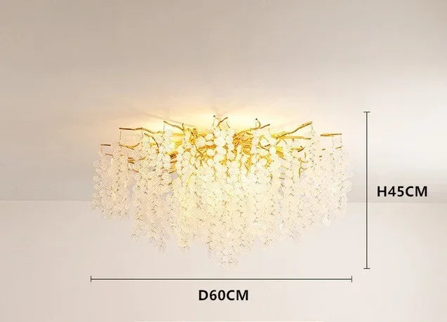 Afralia™ Crystal Money Tree Chandelier - Modern LED Suspension Light for Luxury Living Areas