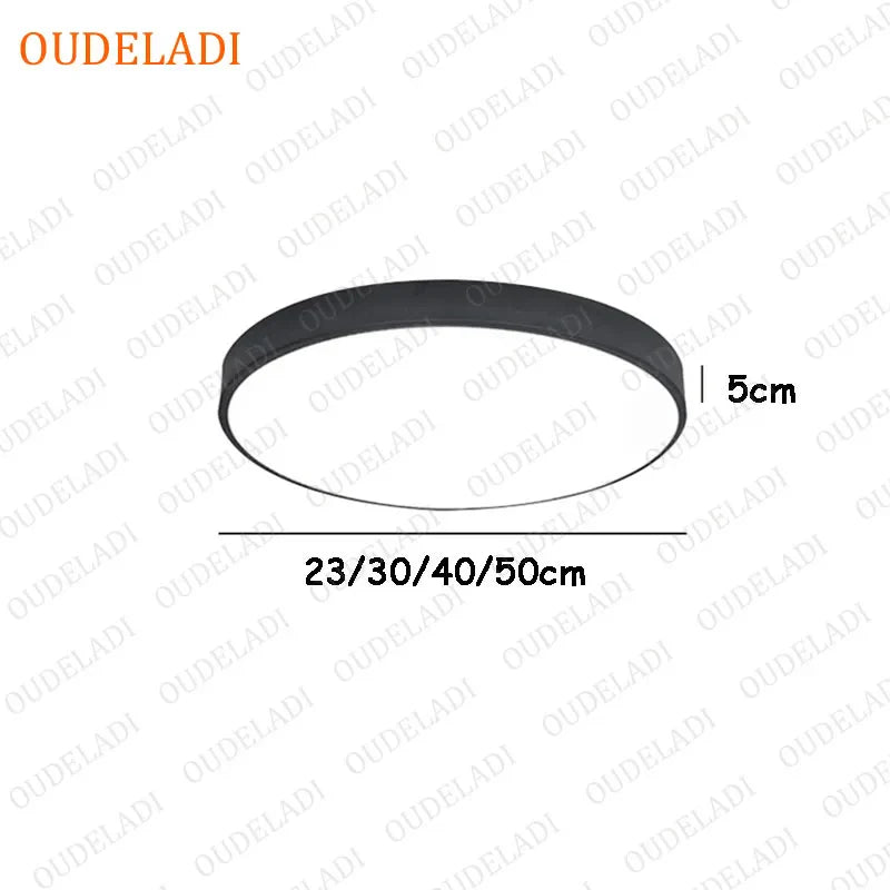 Afralia™ Colorful Round LED Ceiling Light for Living Room, Bedroom, Children's Room, and Aisle
