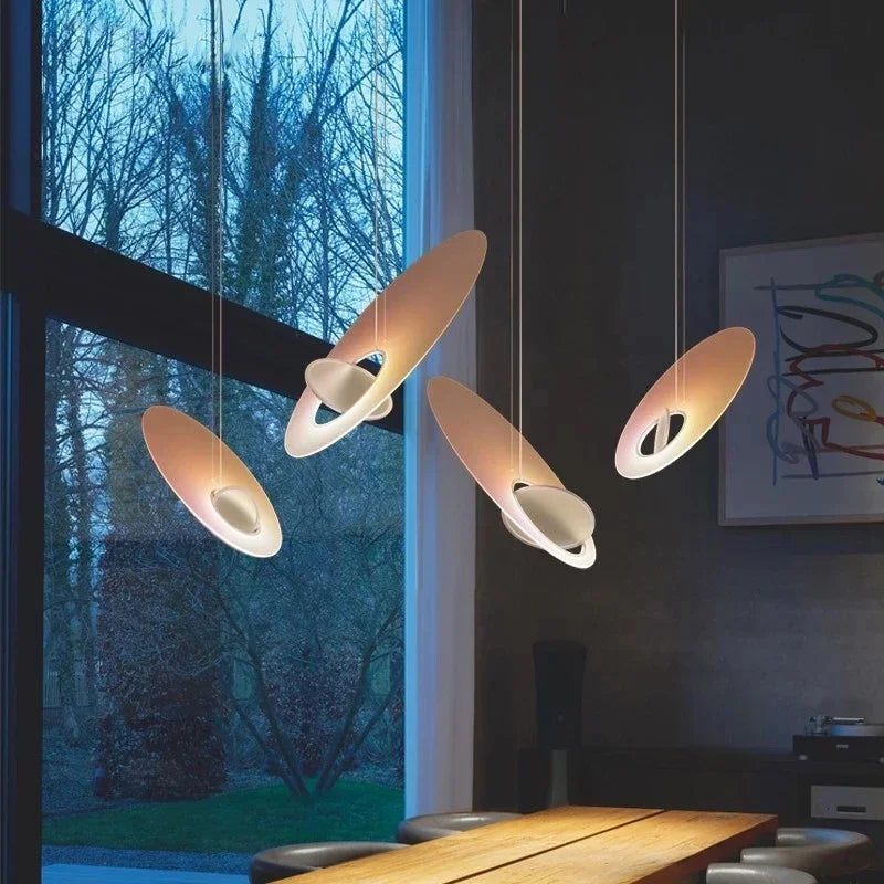 Afralia™ Rotatable LED Chandelier - Modern Satellite Pendant Light for Dining, Events & Decoration
