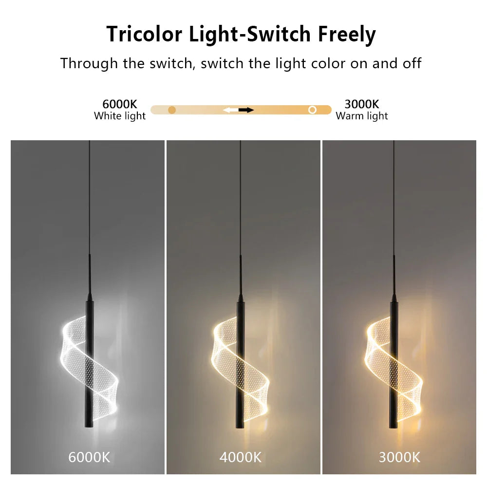 Afralia™ Nordic LED Pendant Lights Indoor Lighting Modern Decor Hanging Lamp