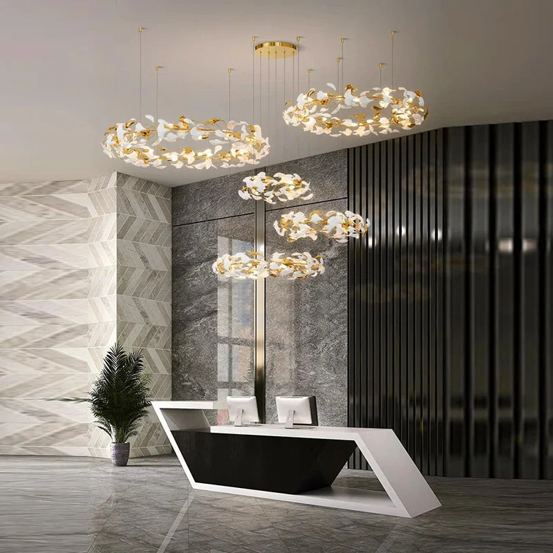 Afralia™ Modern LED Pendant Chandelier for Living Room Dining Room Indoor Lighting