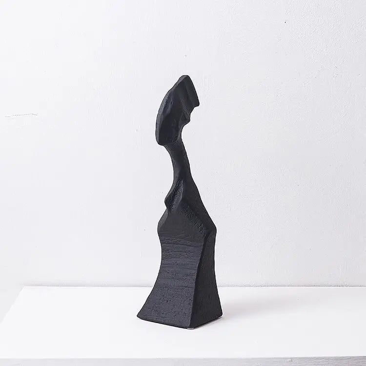 Afralia™ Abstract Characters Sculpture Decoration for Modern Living Room Hotel Entry Wine Cabinet