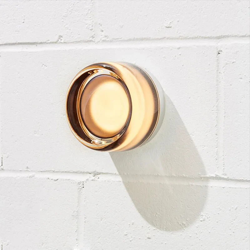 Afralia™ Modern Round Glass Wall Lamp for Living Room, Corridor, Bedroom, Bathroom & Home Decor