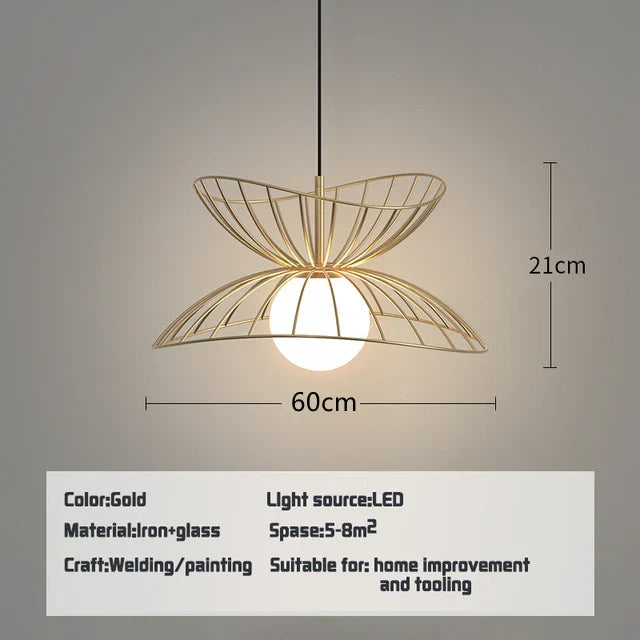 Afralia™ Ray Pendant Light: Loft G9 LED Cage Fixture for Home, Restaurant, Living Room