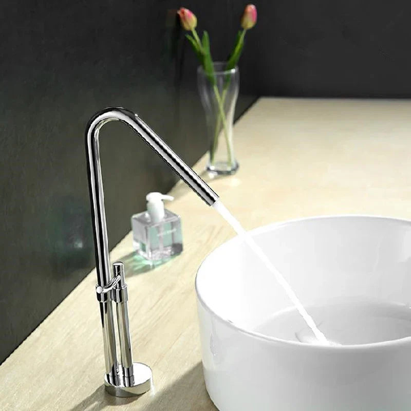 Afralia™ Silve Basin Faucet: Modern Brass Bathroom Mixer Tap with Single Handle