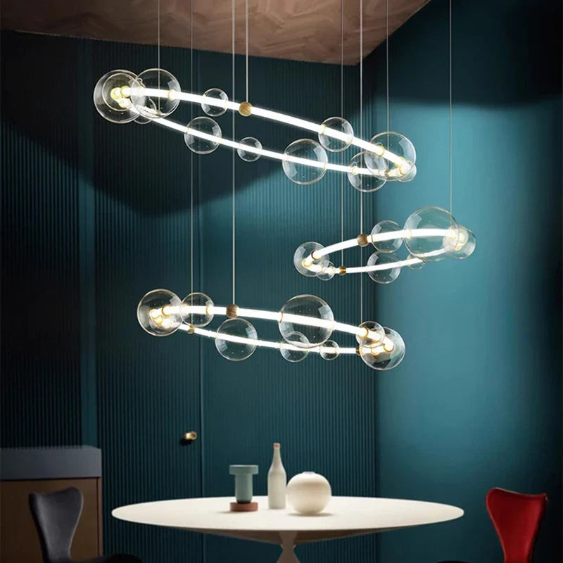 Afralia™ Modern LED Pendant Chandeliers for Living and Dining Room Lighting