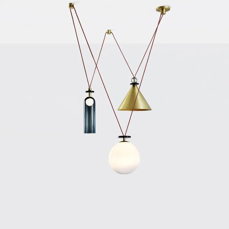 Afralia™ Industrial Metal Pendant Light Kitchen Adjustable Designer LED Dinning Room Decor