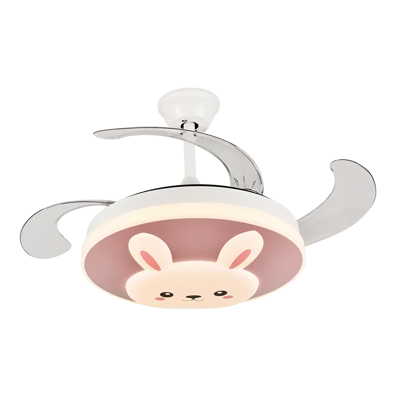 Afralia™ Smart Light and Fan Switch Flush Mount LED Ceiling Fan - Wholesale Kids Decoration