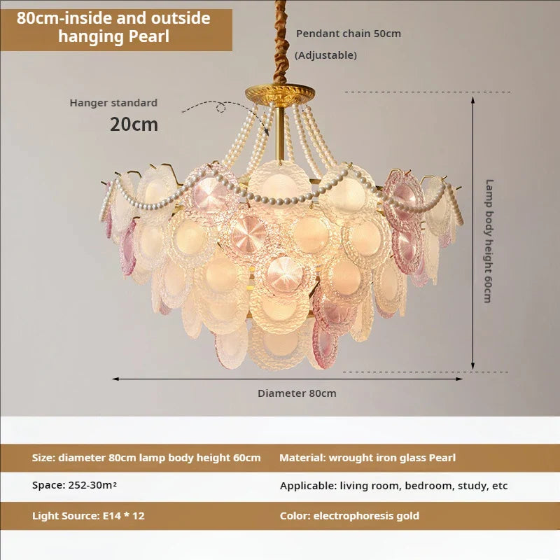 Afralia™ Modern Crystal Pearl Chandelier for Living Room, Bedroom, Dining Room