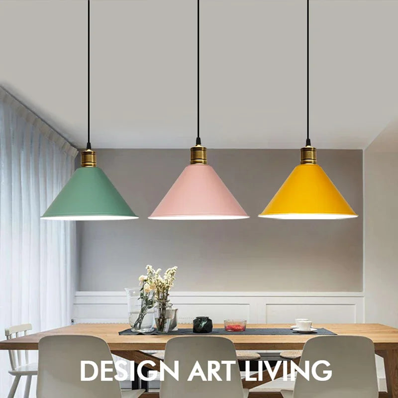 Afralia™ Modern LED Colorful Lustre Pendant Light: Illuminate Your Space with Style