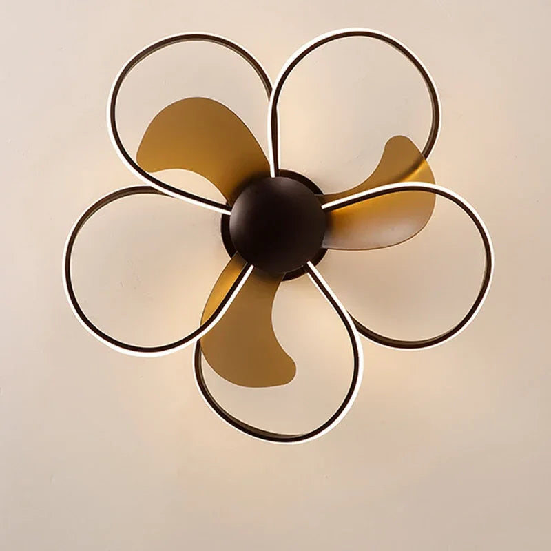 Afralia™ Smart Ceiling Lamp Fan Remote Control Dimmable Color Changing