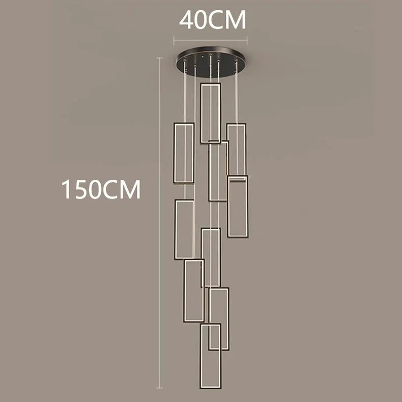 Afralia™ Nordic Home Decoration Stair Chandelier Living Room Bedroom Dining Room Pendant Lights Ceiling Light Indoor Lighting