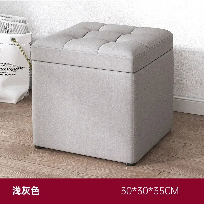 Afralia™ Small Storage Stool Ottoman Step Bench for Home, Sofa, Vanity - Portable & Stylish