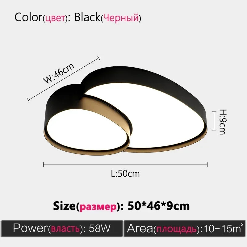 Afralia™ Modern Simplicity LED Ceiling Lamp for Home Decor in Living Room, Kitchen, Bedroom