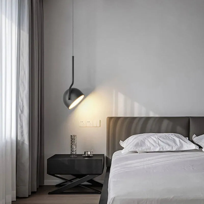 Afralia™ Spoon Iron LED Pendant Light for Minimalist Illumination in Living Spaces