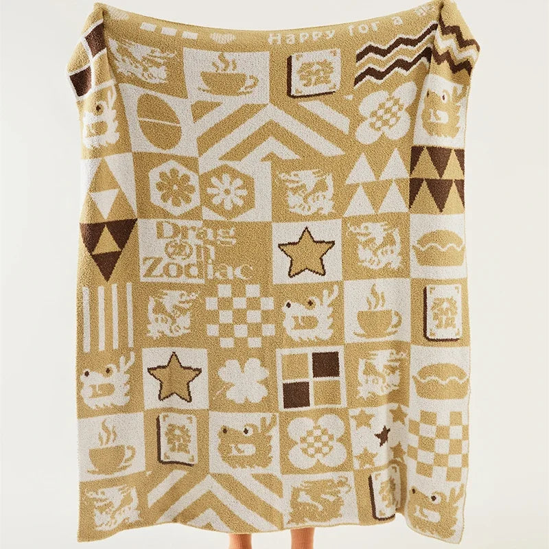 Afralia™ Knitted Blanket Throws 120x150cm