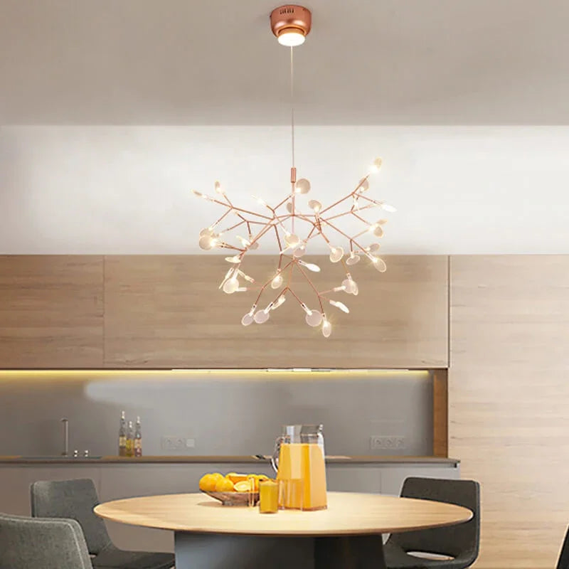 Afralia™ FireWorm Pendant Light: Modern Living Room Chandelier, Bedroom Decor Hanging Fixture