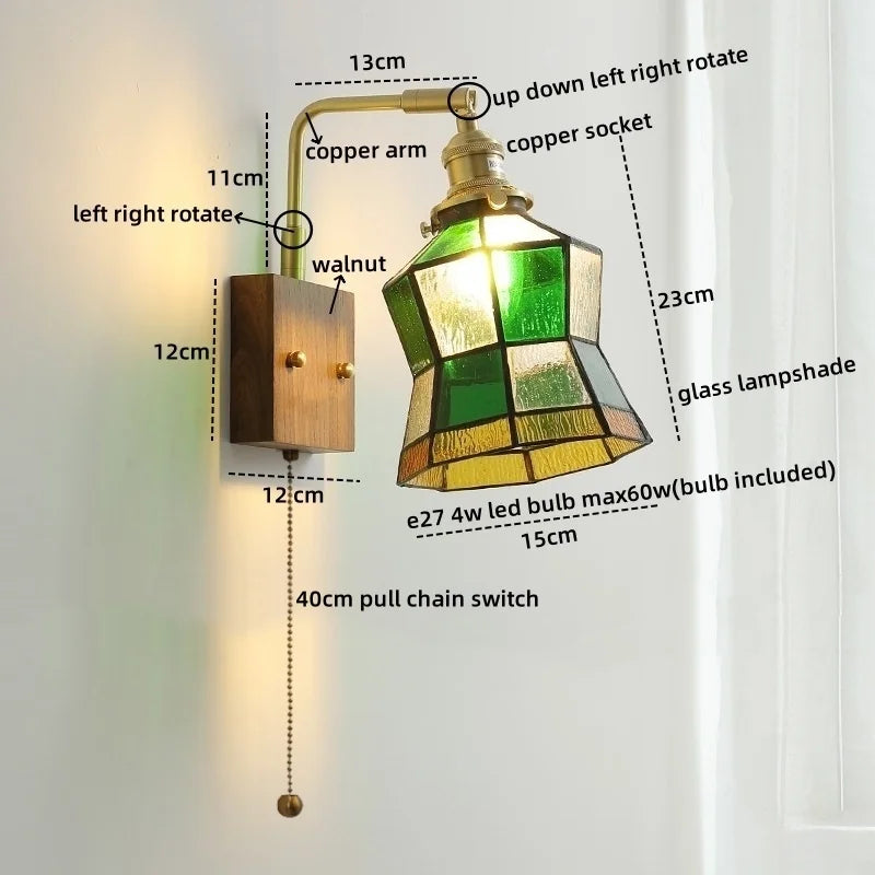 Afralia™ Nordic LED Glass Wall Lamps for Bathroom Living Room Bedroom Stair Light Fixtures