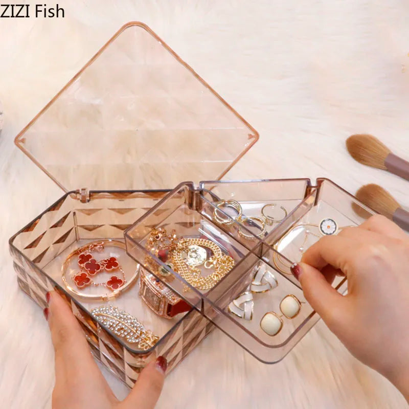 Afralia™ Elegant Jewelry Boxes and Cosmetic Jars - Plastic Storage Containers