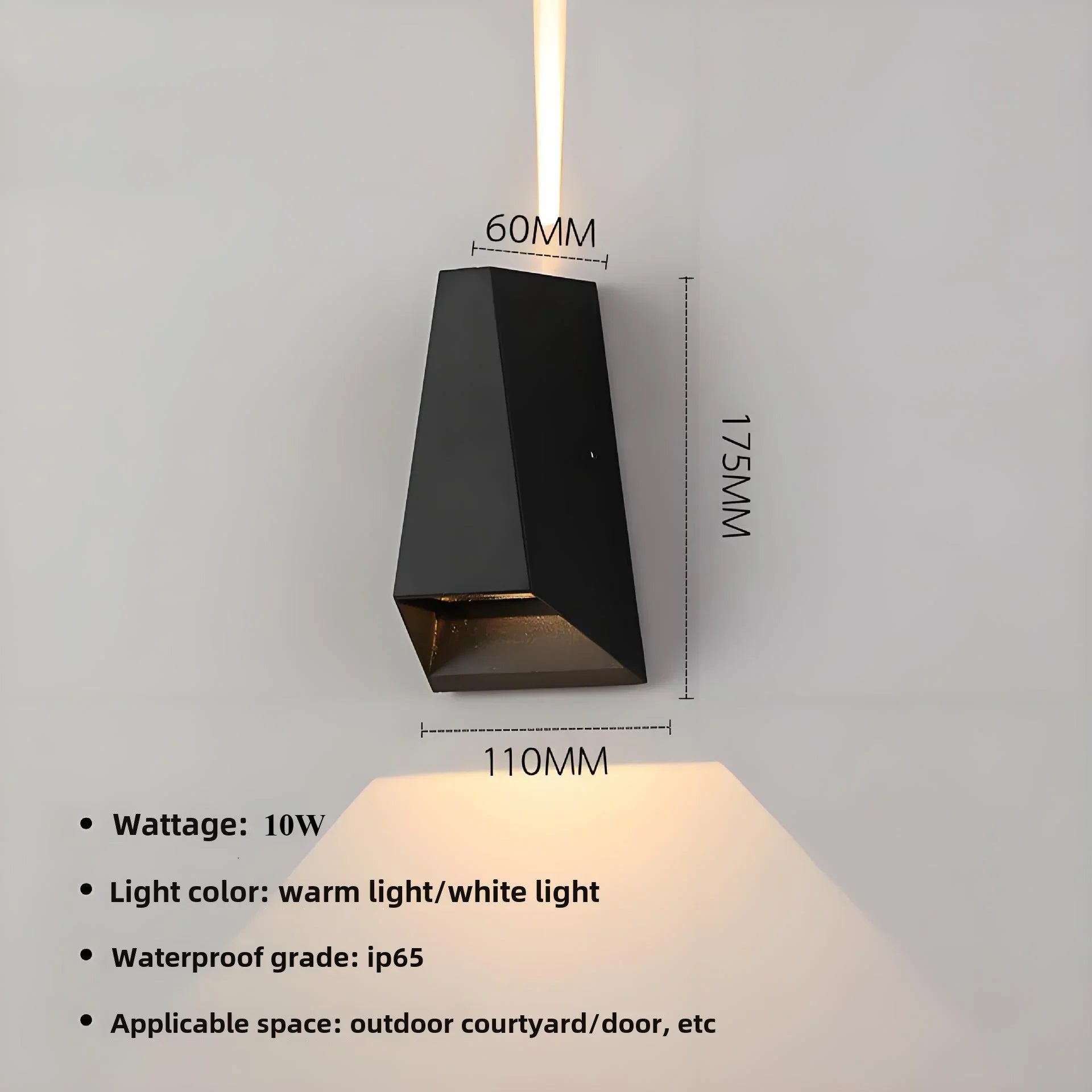 Afralia™ Outdoor Wall Light Up Down Porch Modern Minimalist Stairway Lighting Living Room