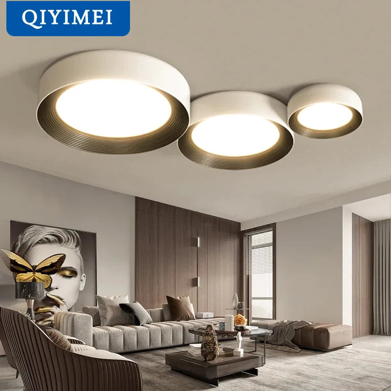 Afralia™ Circular Chandeliers Lights for Home Decor - Indoor Lighting for Living Dining Bedroom