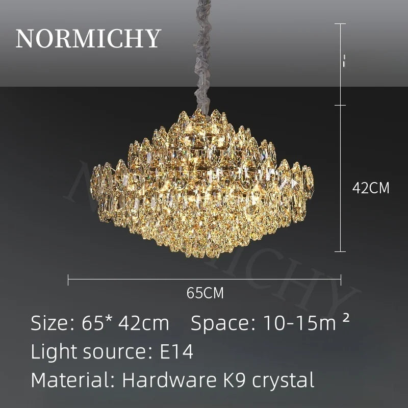Afralia™ Crystal Pendant Light - European Style LED Dining Room & Bedroom Fixture