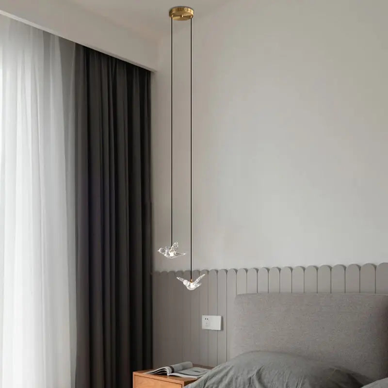 Afralia™ Modern Bird-Shaped Dining Pendant Lamp for Storefront and Living Room