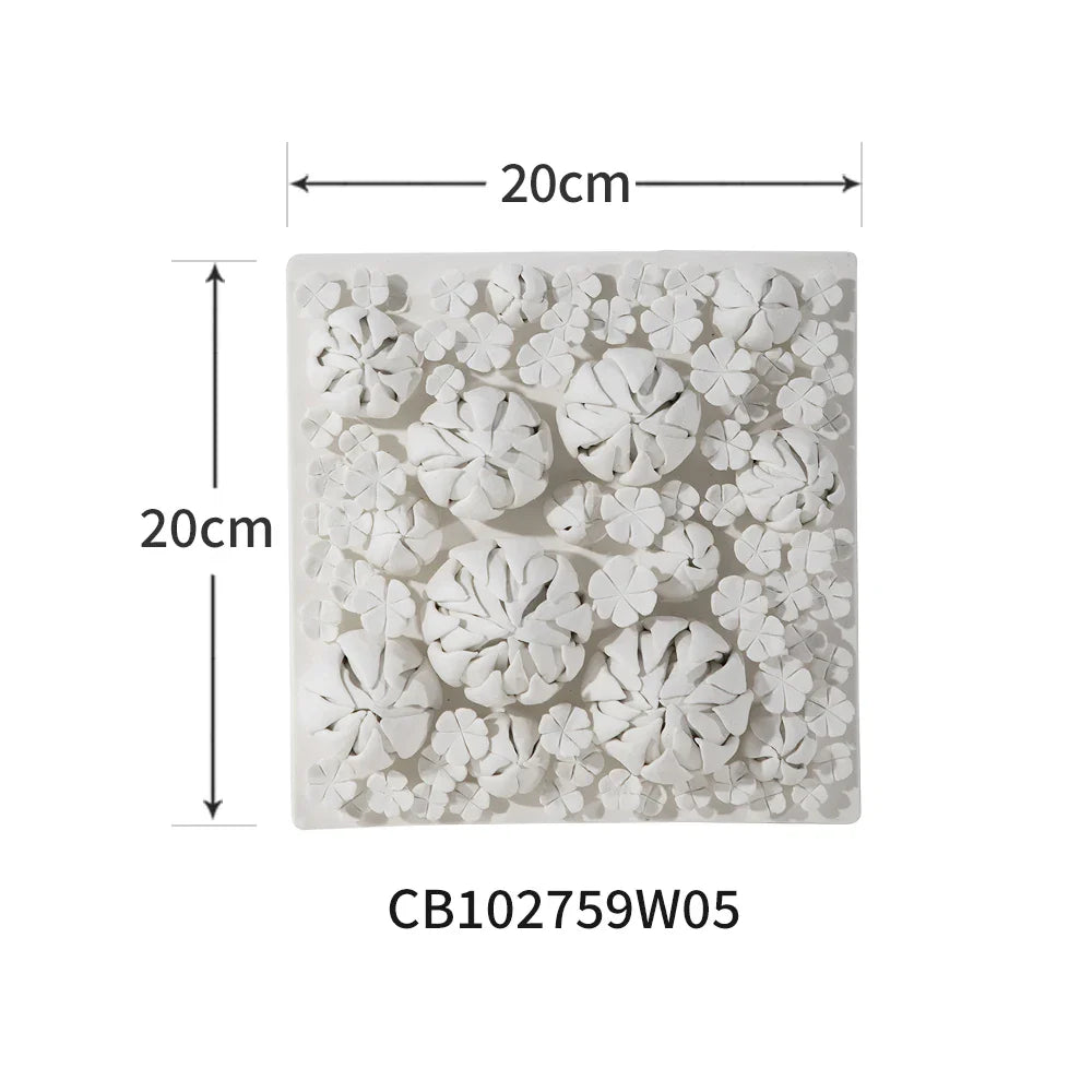 Afralia™ Porcelain Panel Painting: Embossed Bud Wall Decoration Craft with Handmade Detail and Elegant Design
