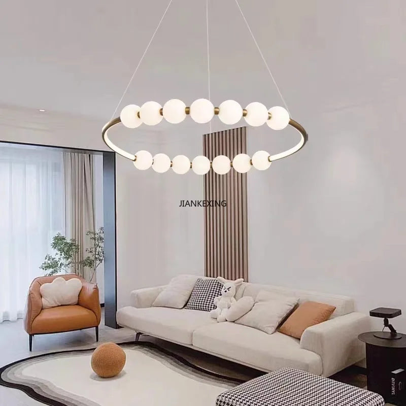 Afralia™ Circle Ring LED Pendant Lights for Elegant Home Decor