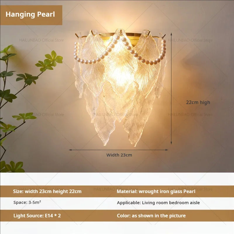 Afralia™ Luxe Crystal Glass Wall Lamp for Aisle, Living Room, Bedroom & Corridor Lighting