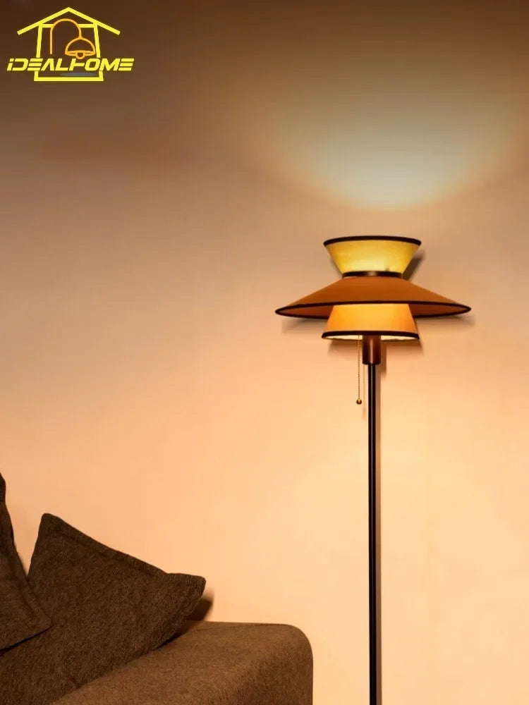Afralia™ French Design Vertical Floor Lamp for Cozy Living Spaces