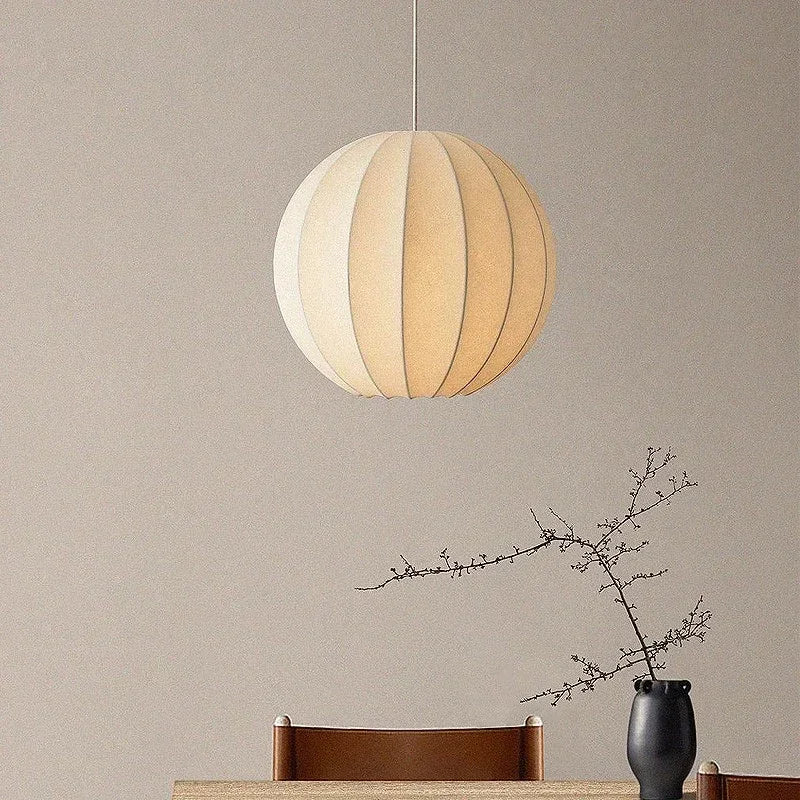 Afralia™ Nordic Silk Pendant Lights - Minimalist Chandelier for Living Room, Dining Room, and Bar