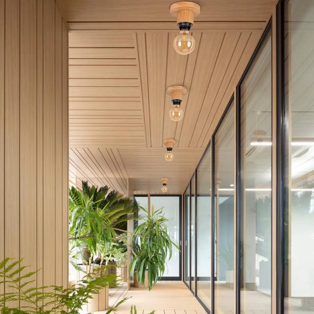 Afralia™ Nordic LED Pendant Light Iron Wooden Minimalist Ceiling Hanging Lamp