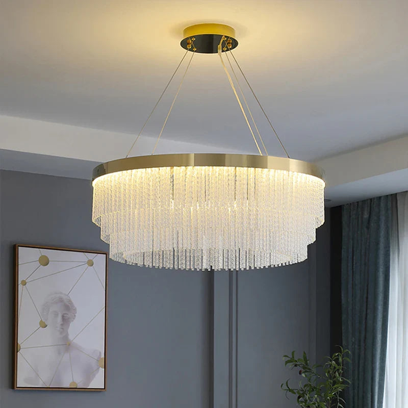 Afralia™ Crystal Pendant Light - Luxury Nordic Lamp for Home and Restaurant