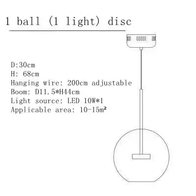Afralia™ Art Deco Glass Bubble Chandelier: Customized for Living Room, Dining Room, Bar
