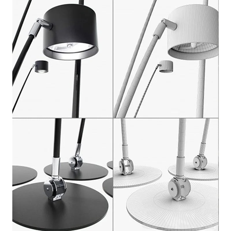 Afralia™ Sampei Arc Floor Lamp: Italian Design Long Pole Spotlight for Living Room Decor