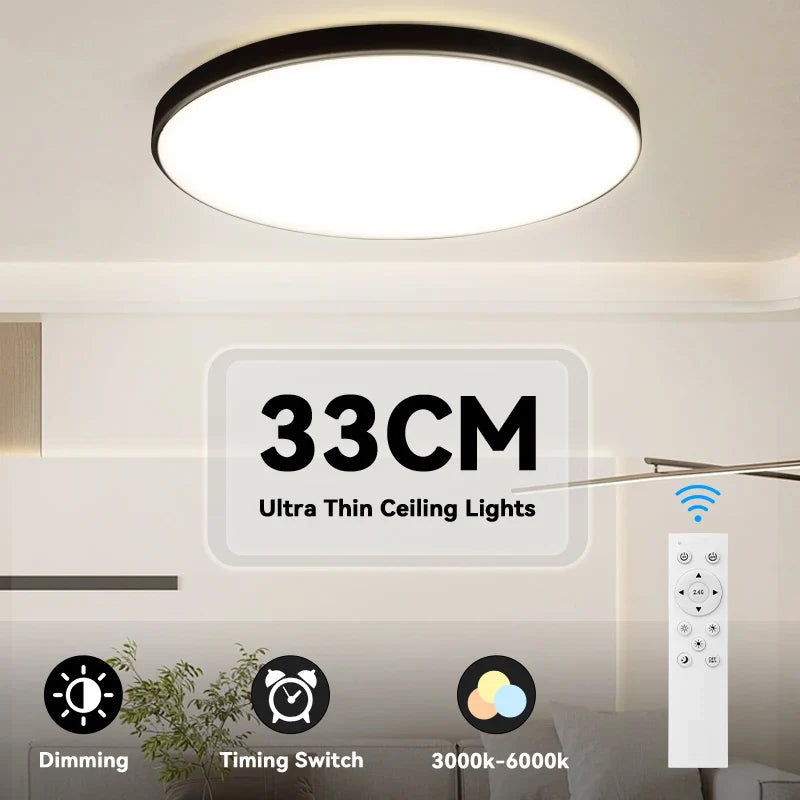 Afralia™ Smart Dimmable LED Ceiling Chandelier for Modern Living Room Lighting