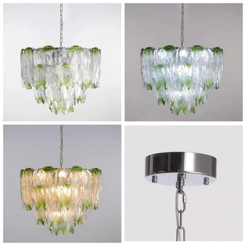 Afralia™ Green Crystal Chandeliers - Modern Classics Ceiling Pendant Light