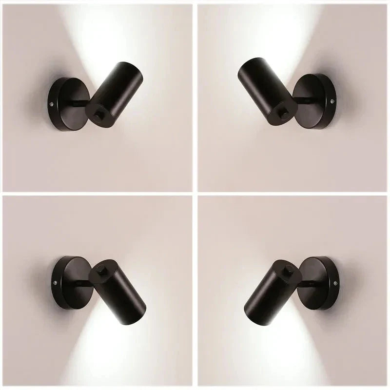 Afralia™ Gold LED Wall Lamp Modern Adjustable Indoor Lighting Sconces for Living Room