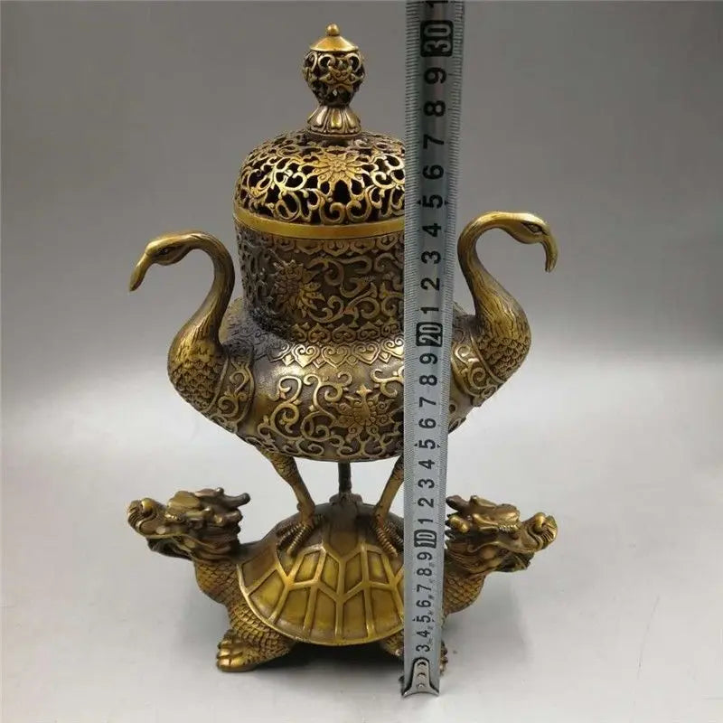 Afralia™ Dragon Tortoise Crane Incense Burner Collection for Home Decoration